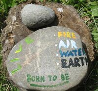 Live BORN TO BE Fire Air Water Earth - Aktion 2003 Burgstein - Thomas Mayrhofer Fotos